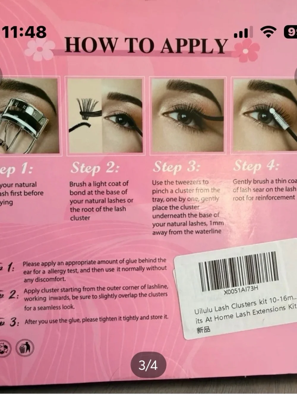 Uilulu Lash Clusters Kit 120 Pieces New